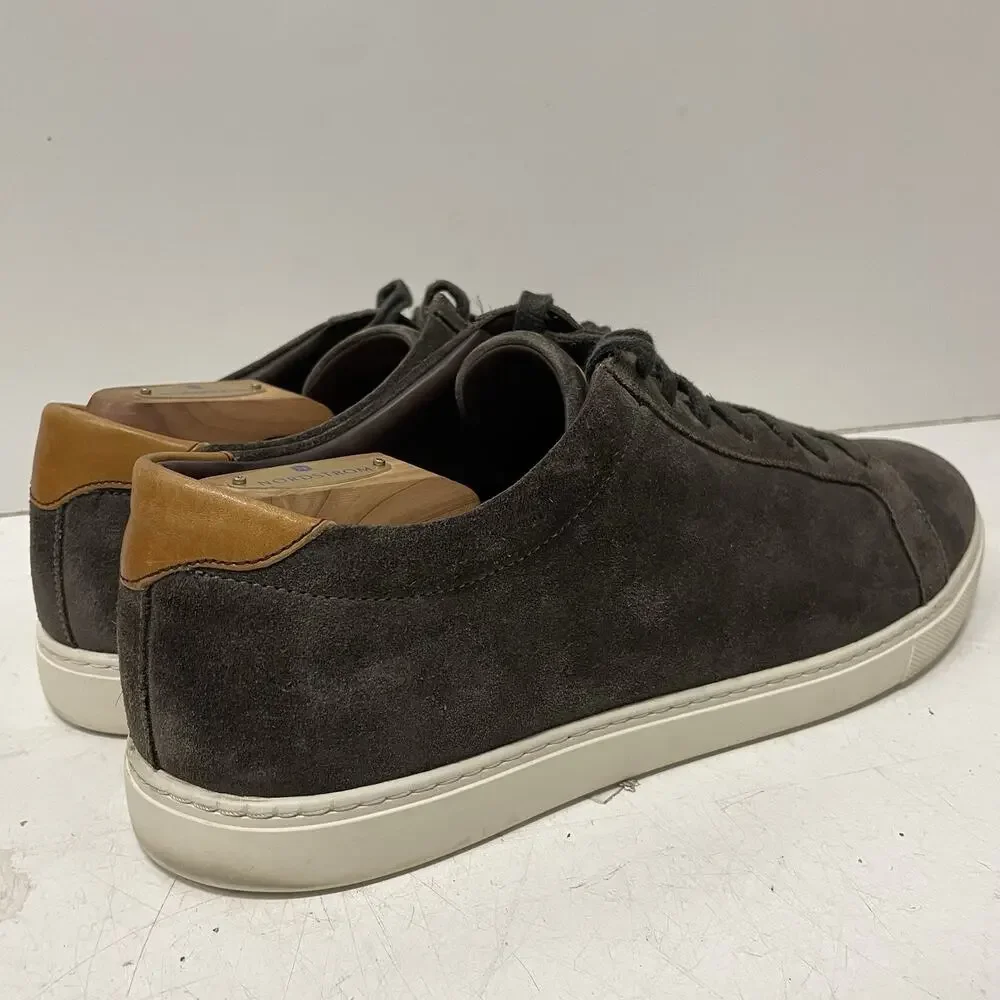 Allen Edmonds Men’s Suede Sneakers Size 12 D Courtside Design Dark Grey